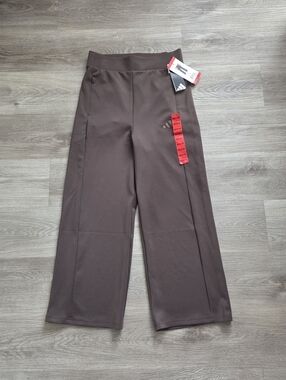 Adidas Women's M Wide Leg Pants Brown.